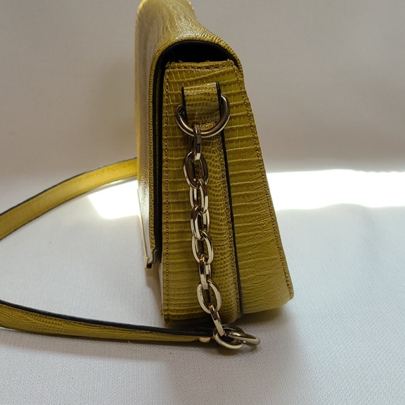 Anne Klein bag w strap, chain, gold accents - Picture 3 of 8